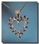14k Heart pendant w16 2.25mm Montana Sapphires