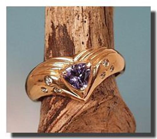 14k Tanzanite $ Diamond Ring