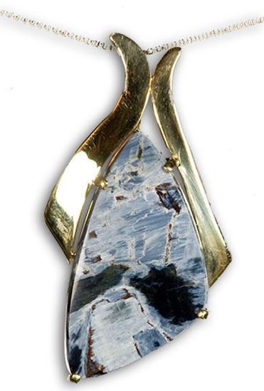 Gold Pietersite pendant