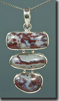 Paul Bunyan Plume Agate Pendant