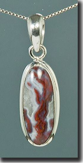 Paul Bunyan Plume Agate Pendant