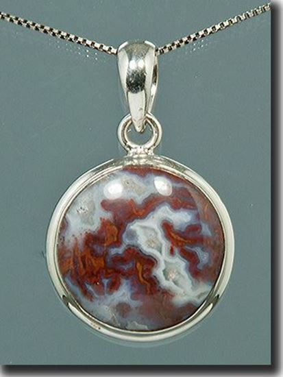 Paul Bunyan Plume Agate Pendant