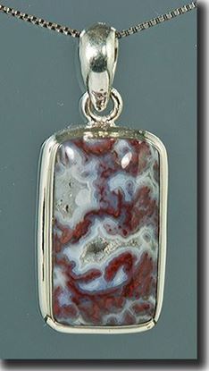 Paul Bunyan Plume Agate Pendant