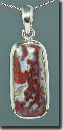 Paul Bunyan Plume Agate Pendant