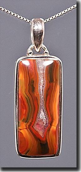 Condor Agate Silver Pendant