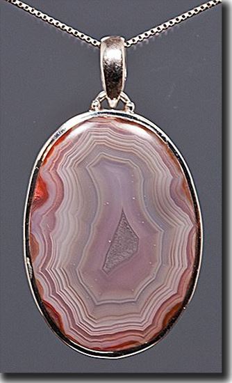 Condor Agate Silver Pendant