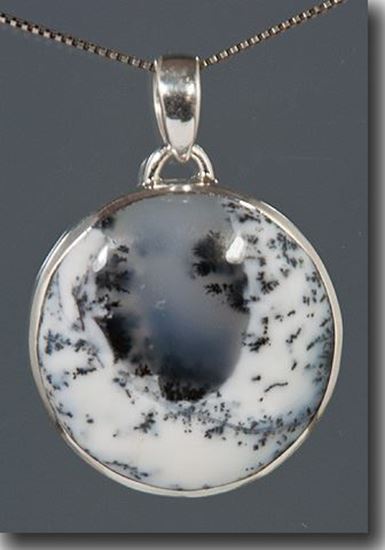 Denio Dendritic Agate Silver Pendant