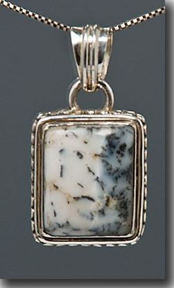 Denio Dendritic Agate Silver Pendant