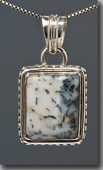 Denio Dendritic Agate Silver Pendant