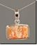 Regency Rose Plume Agate Silver Pendant