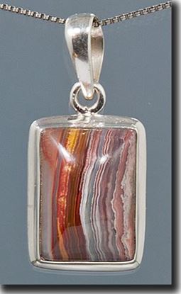 Mexican Crazy Lace Agate Pendant