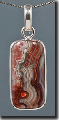Mexican Crazy Lace Agate Pendant