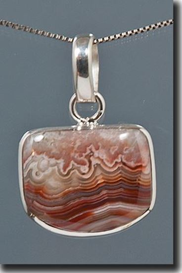 Mexican Crazy Lace Agate Pendant