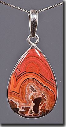 Dryhead Agate Silver Pendant