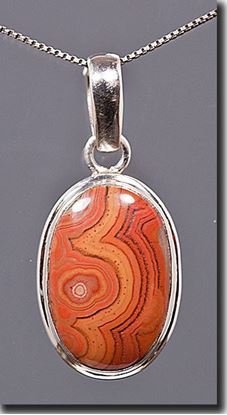 Dryhead Agate Silver Pendant