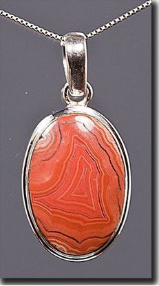 Dryhead Agate Silver Pendant