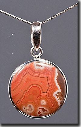 Dryhead Agate Silver Pendant