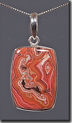 Dryhead Agate Silver Pendant