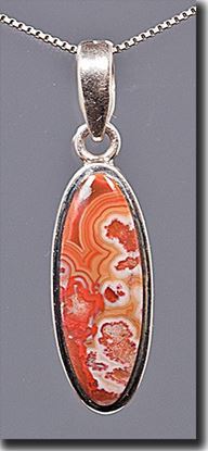 Dryhead Agate Silver Pendant