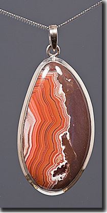 Dryhead Agate Silver Pendant