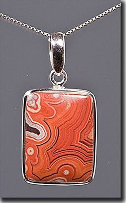 Dryhead Agate Silver Pendant