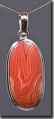 Dryhead Agate Silver Pendant