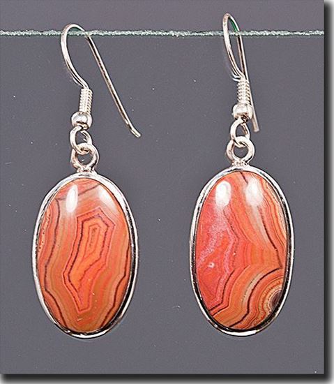 Dryhead Agate Silver Earrings