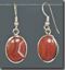 Dryhead Agate Silver Earrings
