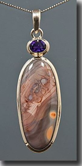 Imperial Jasper Silver Pendant