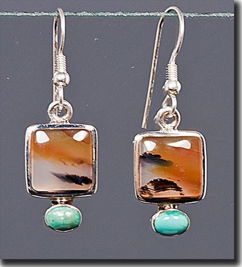 Montana Moss Agate Earrings