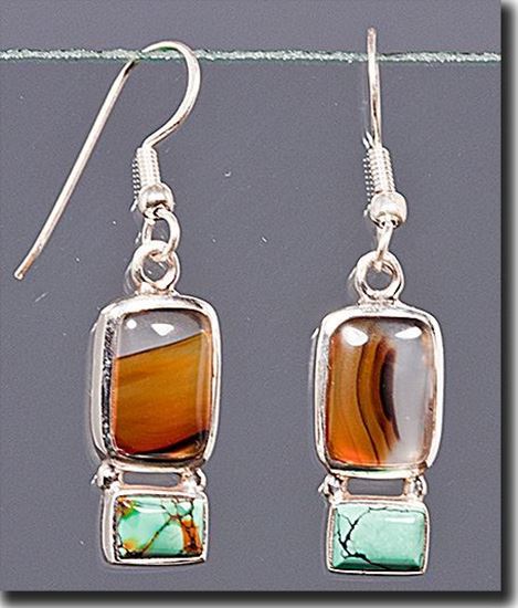 Montana Moss Agate Earrings