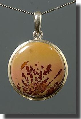 Owyhee Chinese Dendritic Picture Jasper Silver Pendant