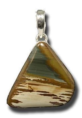 Owyhee LED Picture Jasper Silver Pendant