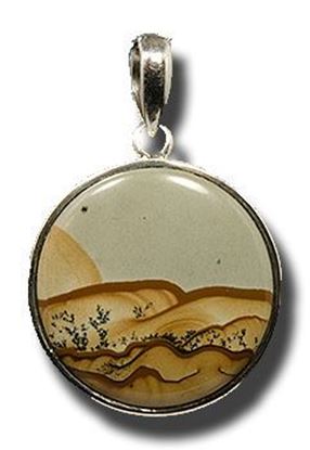 Owyhee LED Picture Jasper Silver Pendant