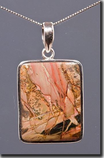 Oregon Morrisonite Jasper Silver Pendant