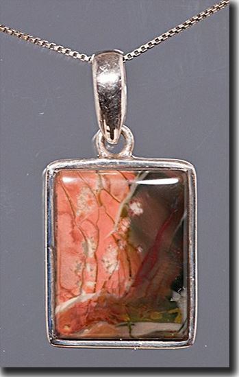 Oregon Morrisonite Jasper Silver Pendant