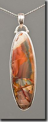 Oregon Morrisonite Jasper Silver Pendant