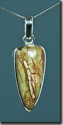 Oregon Morrisonite Jasper Silver Pendant