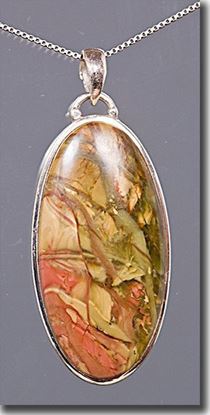 Oregon Morrisonite Jasper Silver Pendant