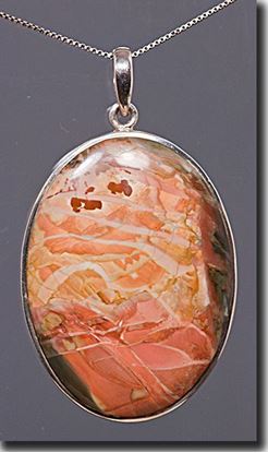 Oregon Morrisonite Jasper Silver Pendant