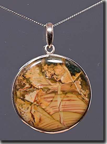 Oregon Morrisonite Jasper Silver Pendant