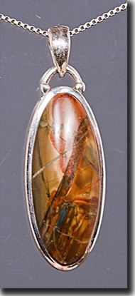 Oregon Morrisonite Jasper Silver Pendant