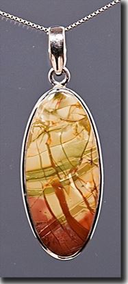 Oregon Morrisonite Jasper Silver Pendant