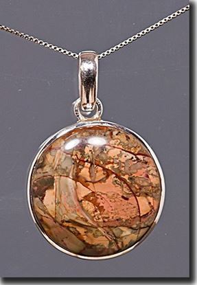 Oregon Morrisonite Jasper Silver Pendant