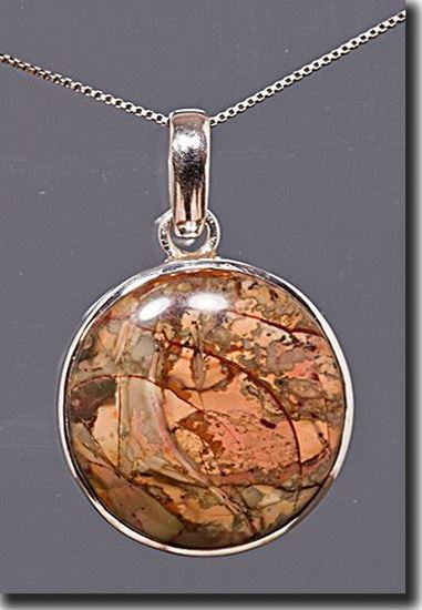 Oregon Morrisonite Jasper Silver Pendant