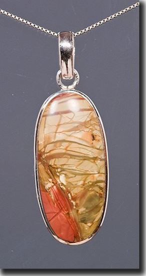 Oregon Morrisonite Jasper Silver Pendant