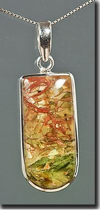 Oregon Morrisonite Jasper Silver Pendant