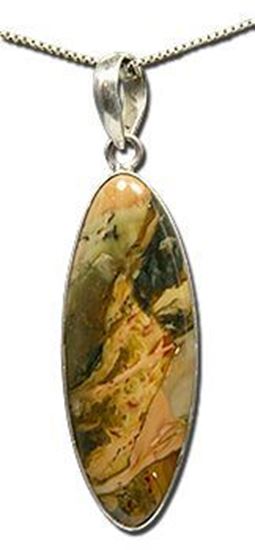 Oregon Morrisonite Jasper Silver Pendant