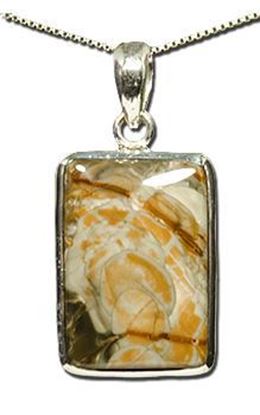 Oregon Carrasite Jasper Silver Pendant