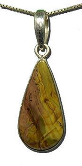 Oregon Morrisonite Jasper Silver Pendant